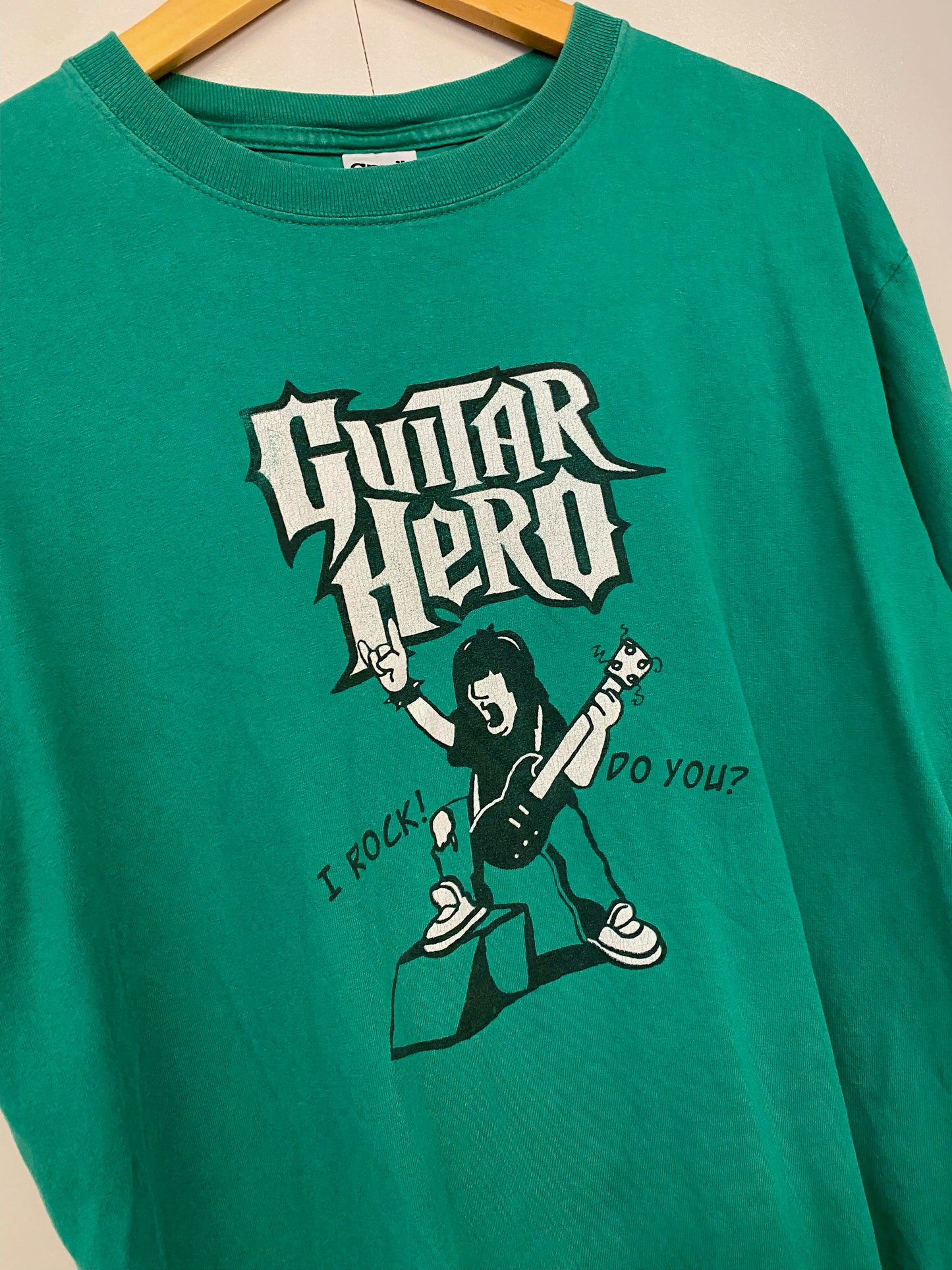 【古着】GUITER HERO Tee L