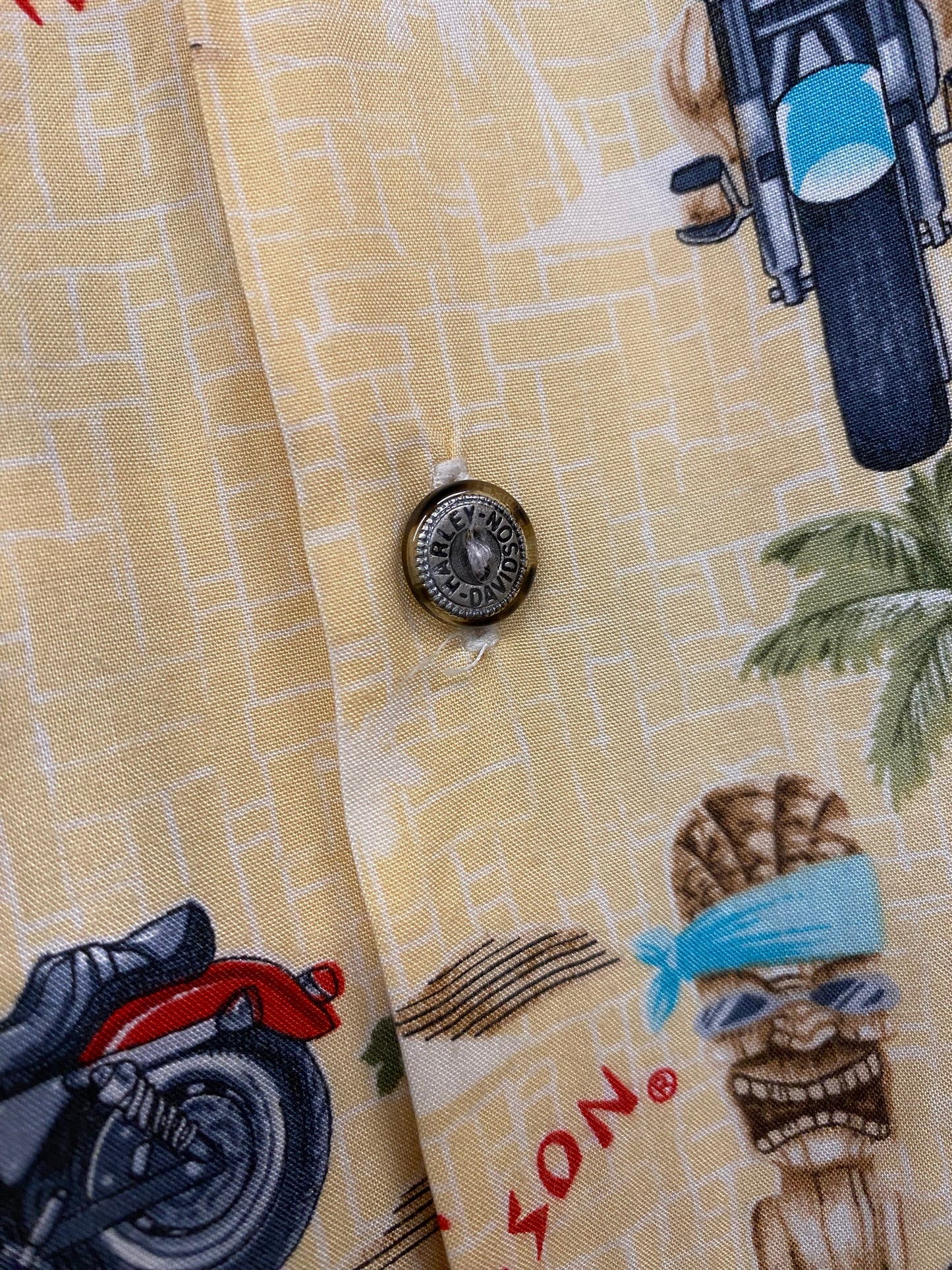 【古着】HARLEY DAVIDSON Aloha Shirt XL