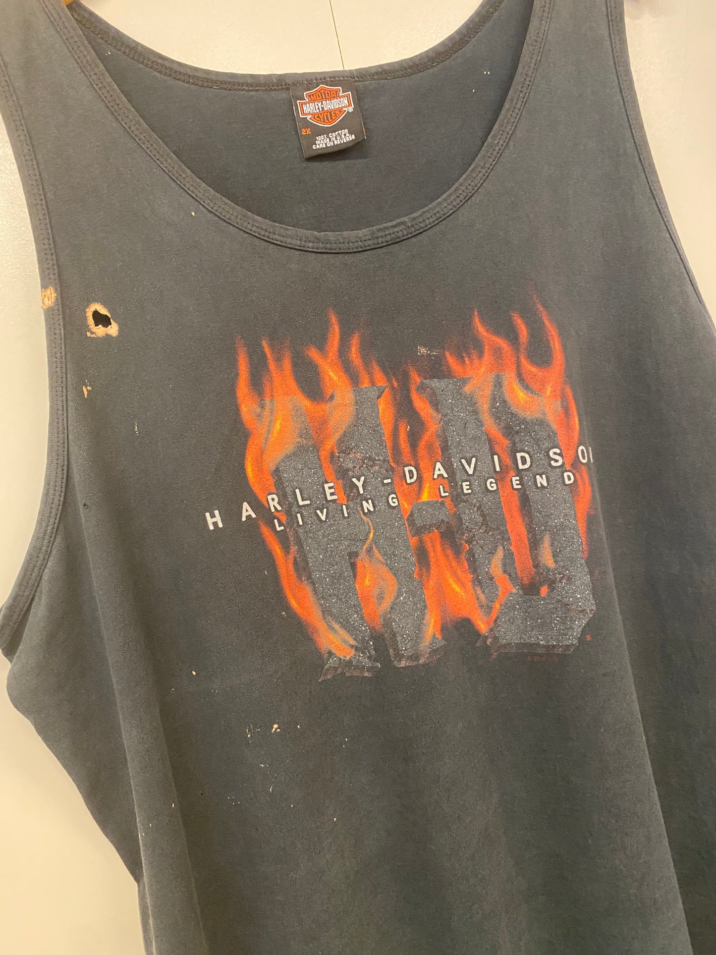【古着】HARLEY DAVIDSON Tank top 2X