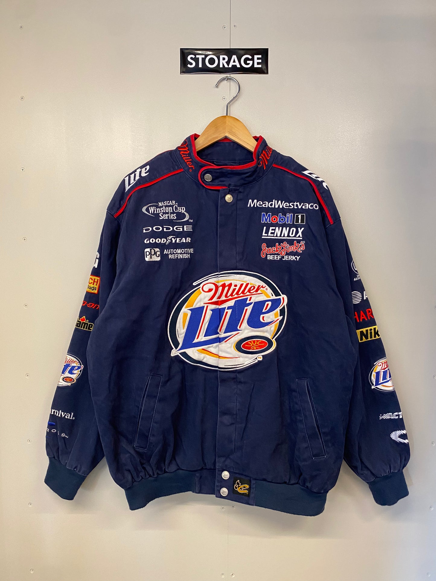 【古着】RACING Jacket Miller Lite L