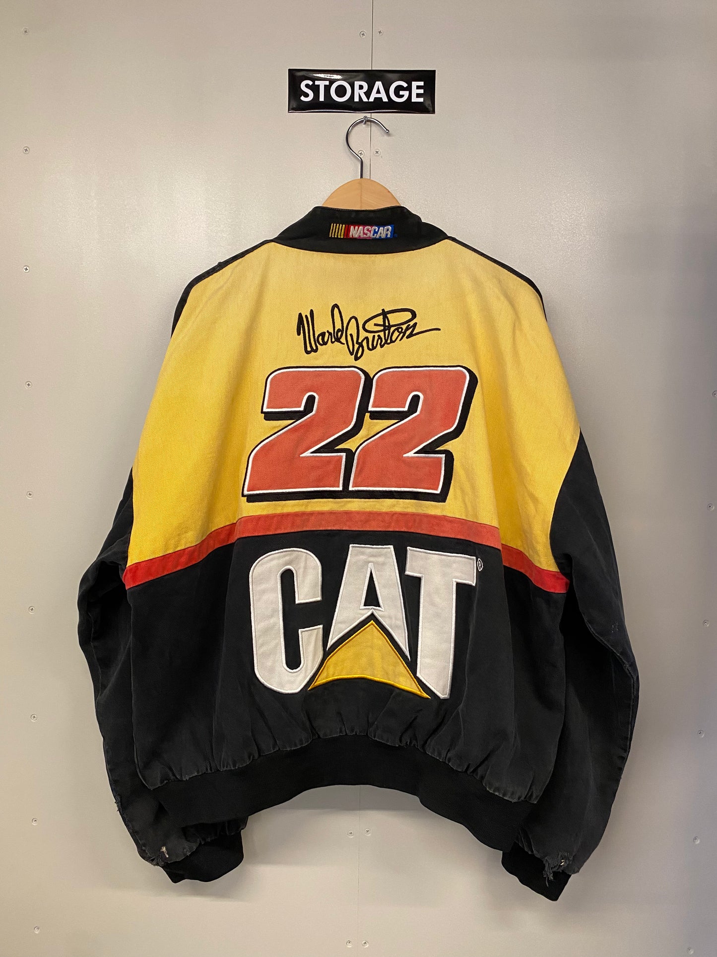 【古着】RACING Jacket CAT Caterpillar XXL