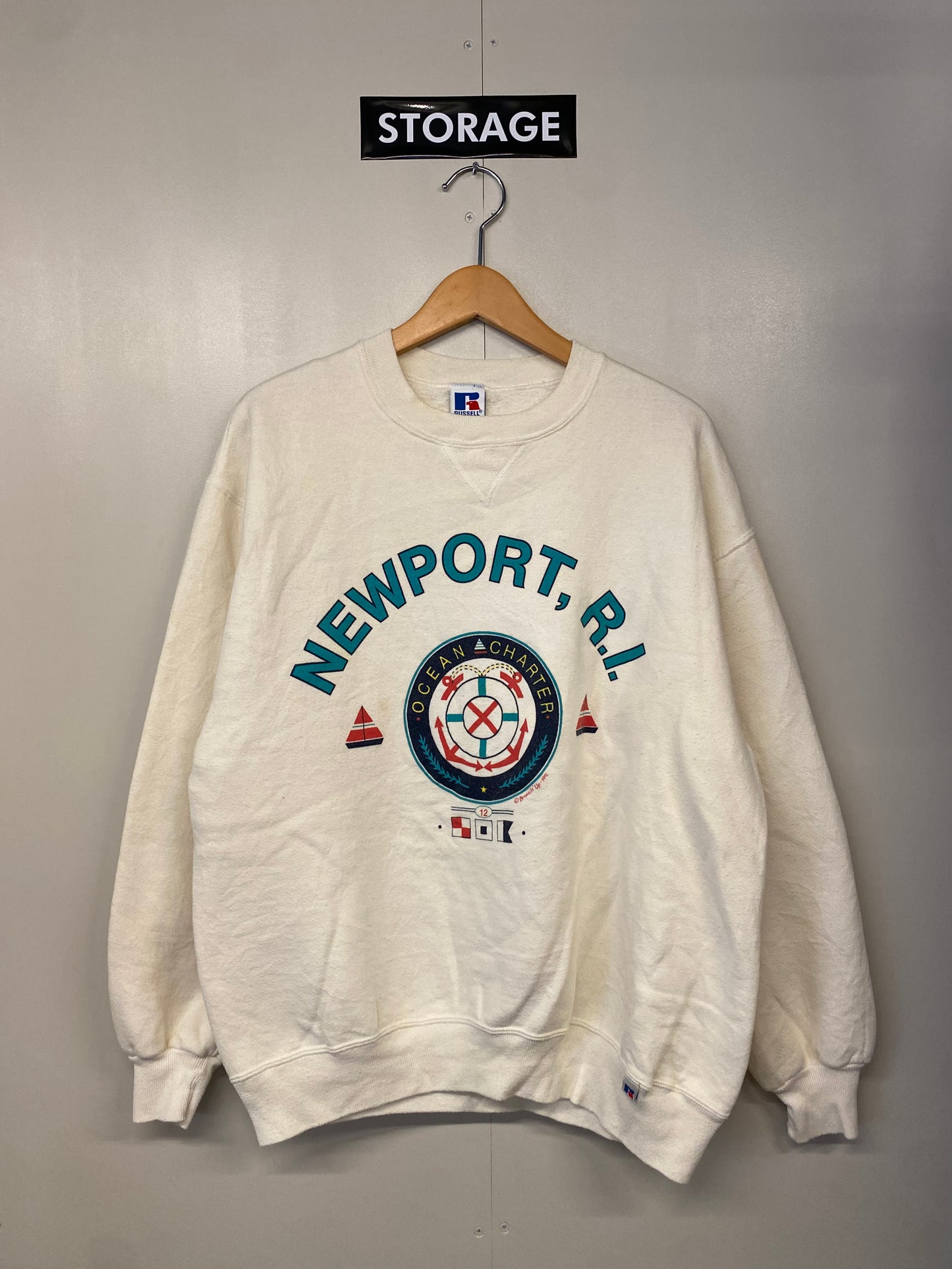 【古着】NEWPORT Sweat Shirt 90s XL