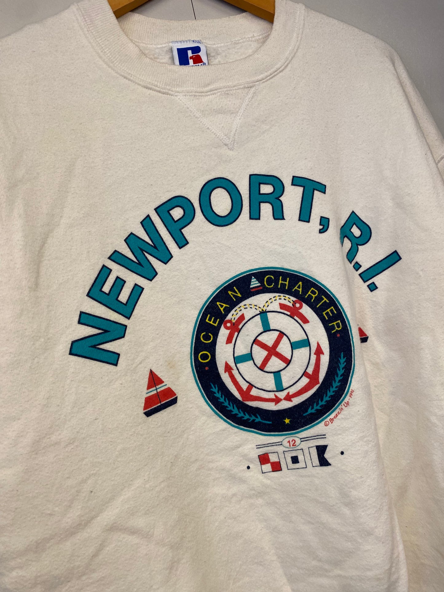 【古着】NEWPORT Sweat Shirt 90s XL