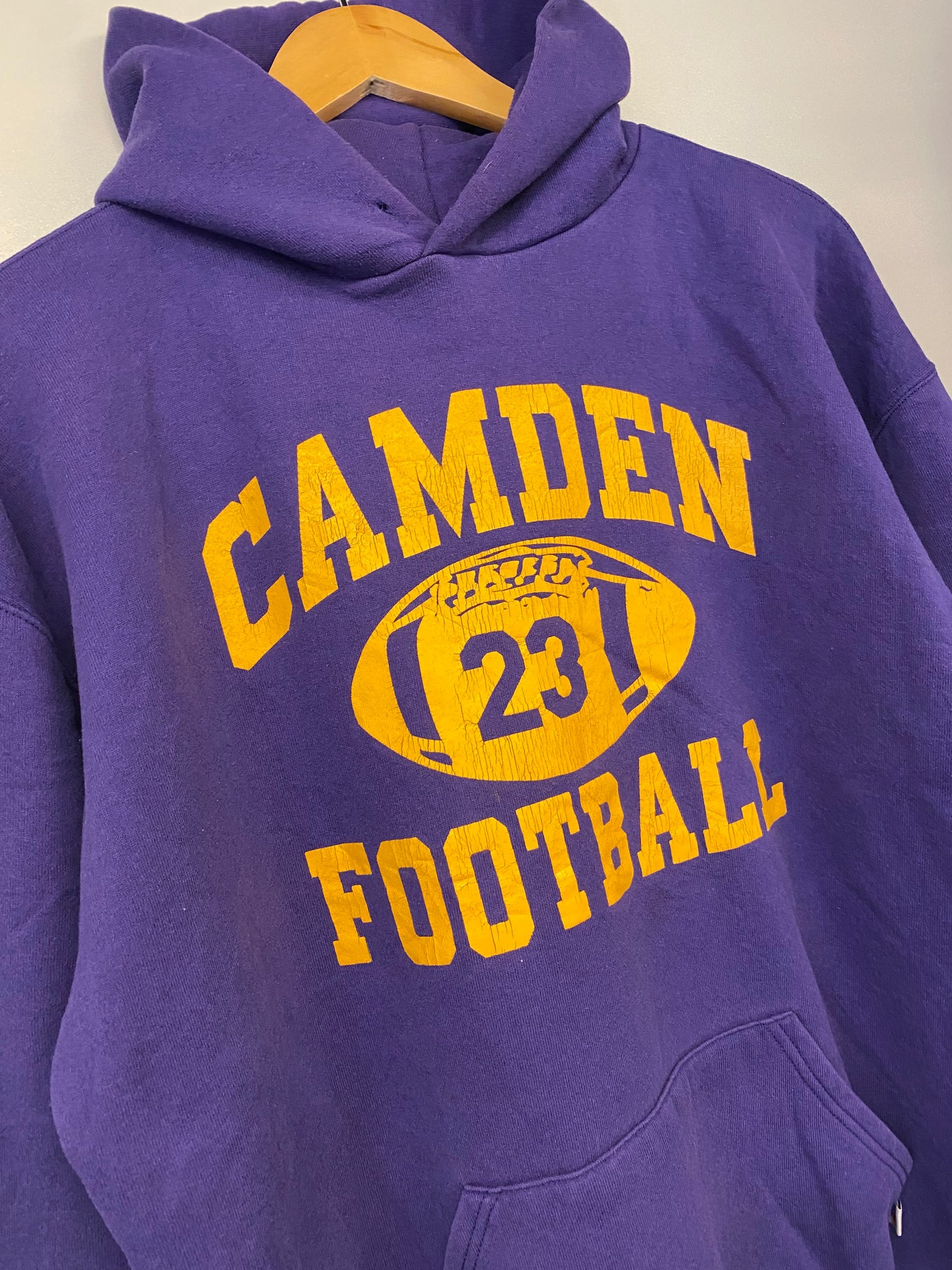 【古着】CAMDEN FOOTBALL Foodie Sweat Shirt 90s XL