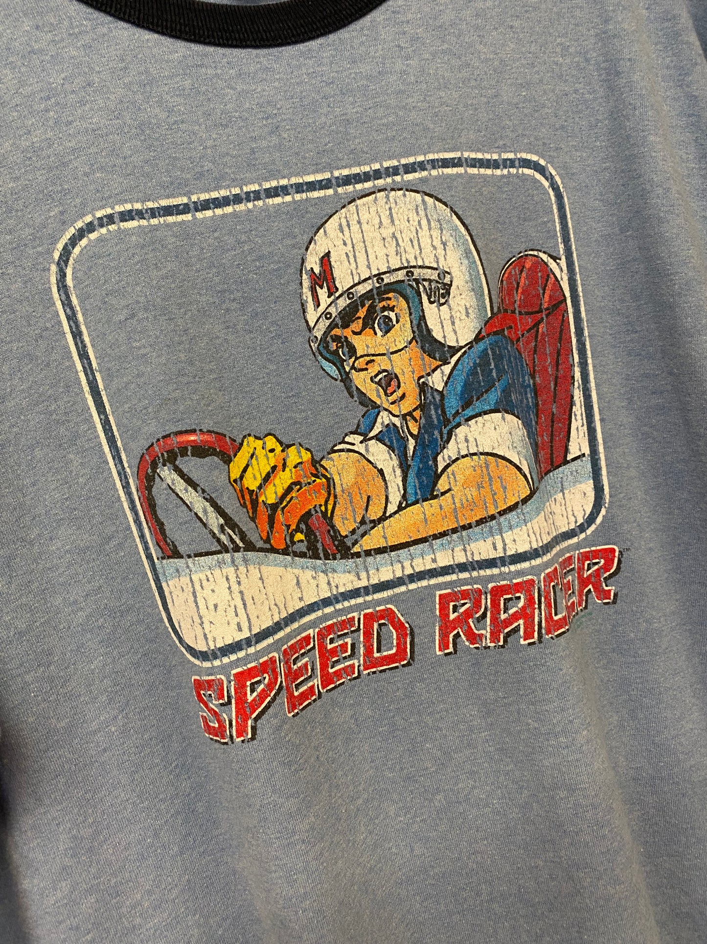 【古着】SPEED RACER RINGER Tee 90s L