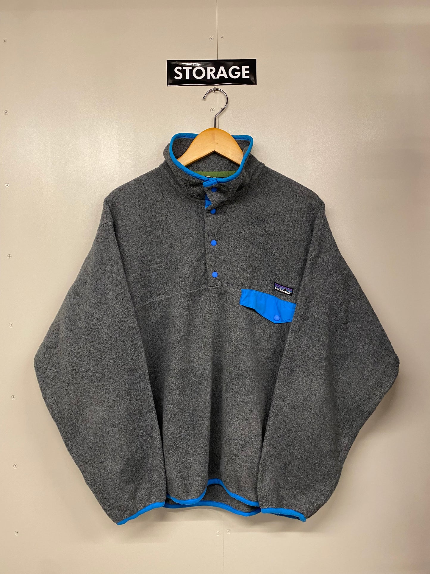 【中古】patagonia fleece SYNCHILLA snap-T jacket M