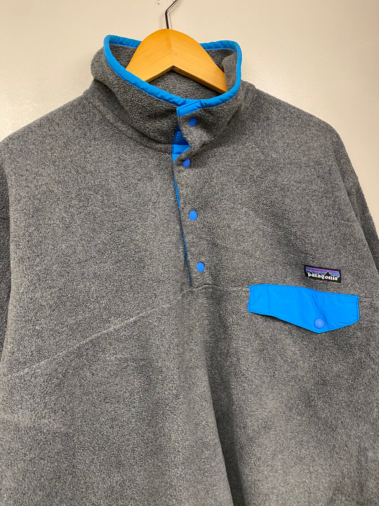 【中古】patagonia fleece SYNCHILLA snap-T jacket M