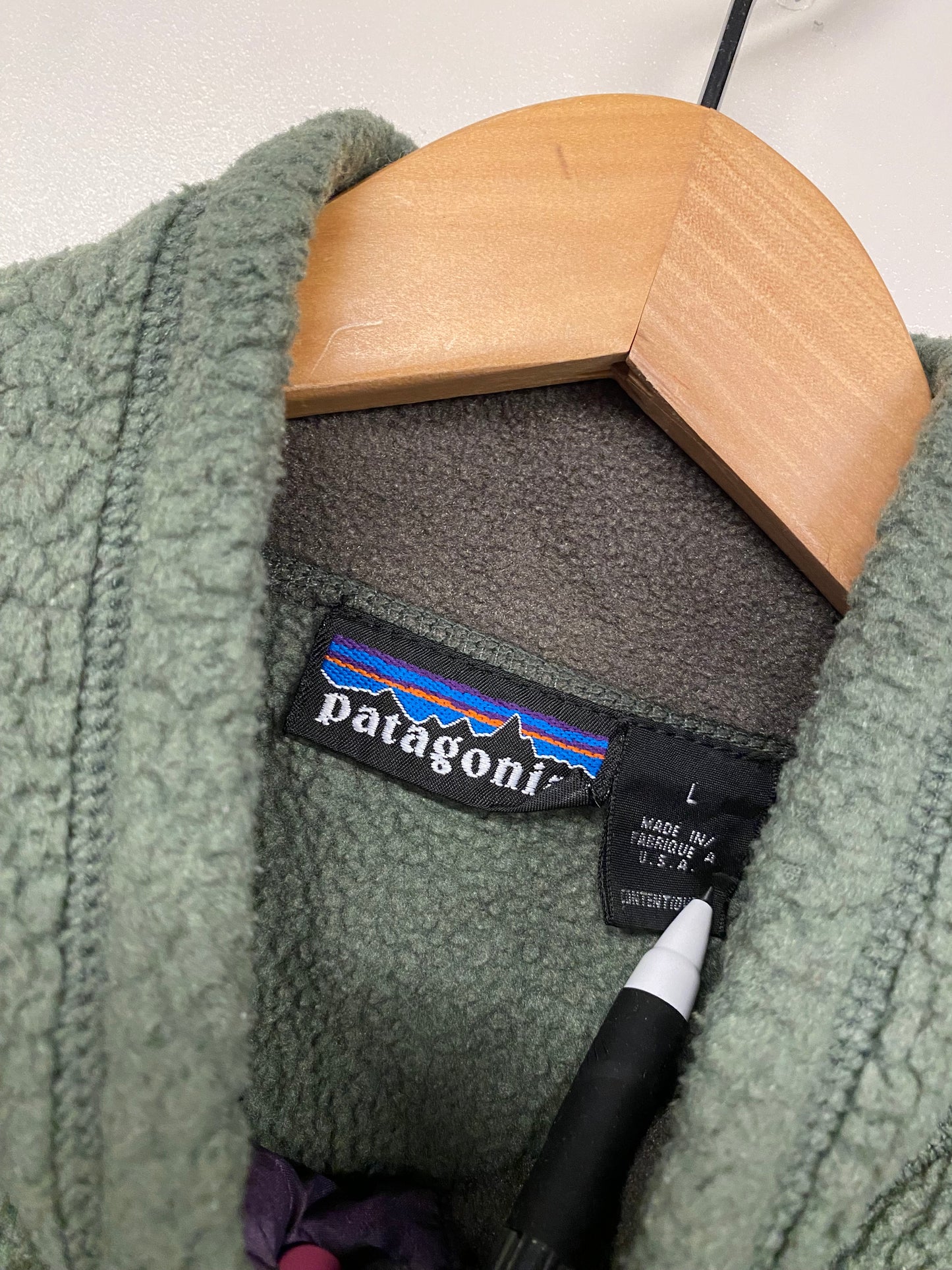 【古着】patagonia fleece SYNCHILLA WOOLY T jacket L