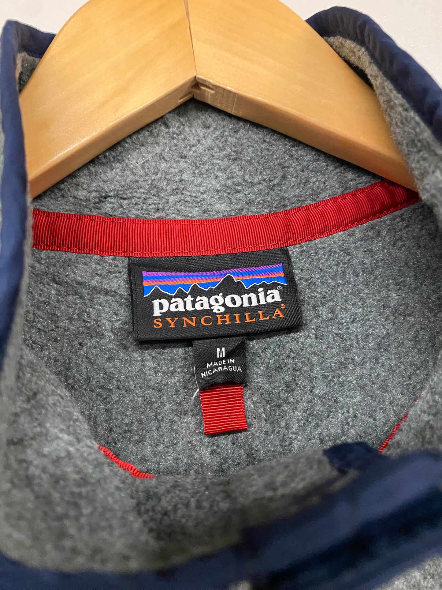 【古着】patagonia fleece SYNCHILLA snap-T jacket 25455 FA15 M