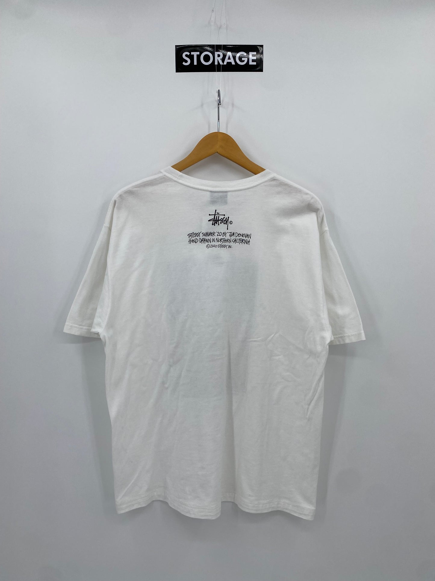 【古着】STUSSY LAND ART Tee L