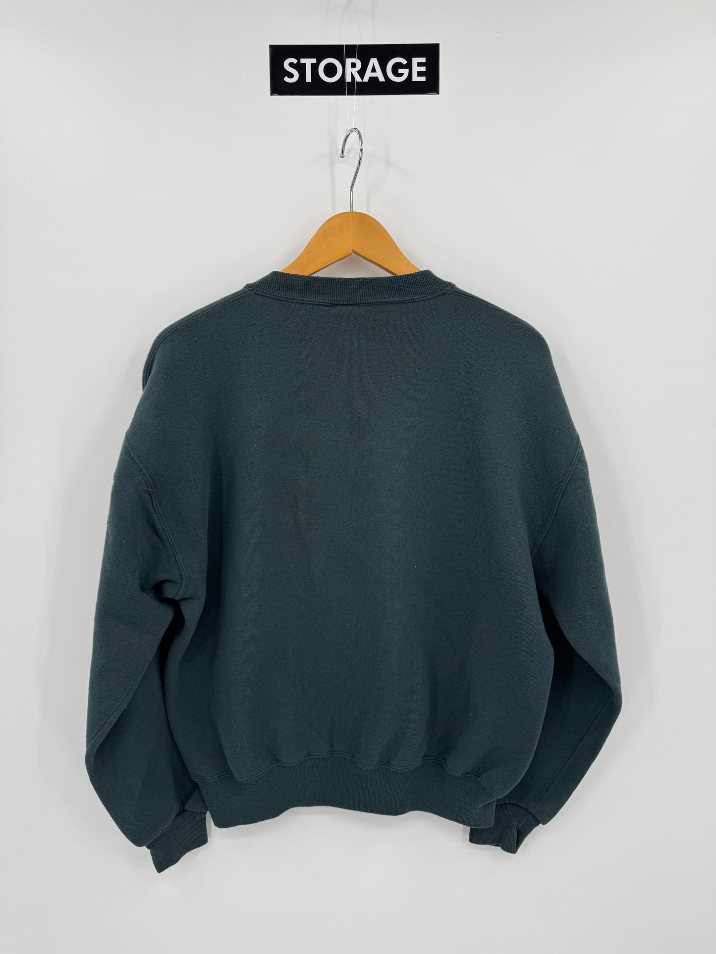 【古着】Russell Athletic 90s "STORAGE" Print Sweat Shirt