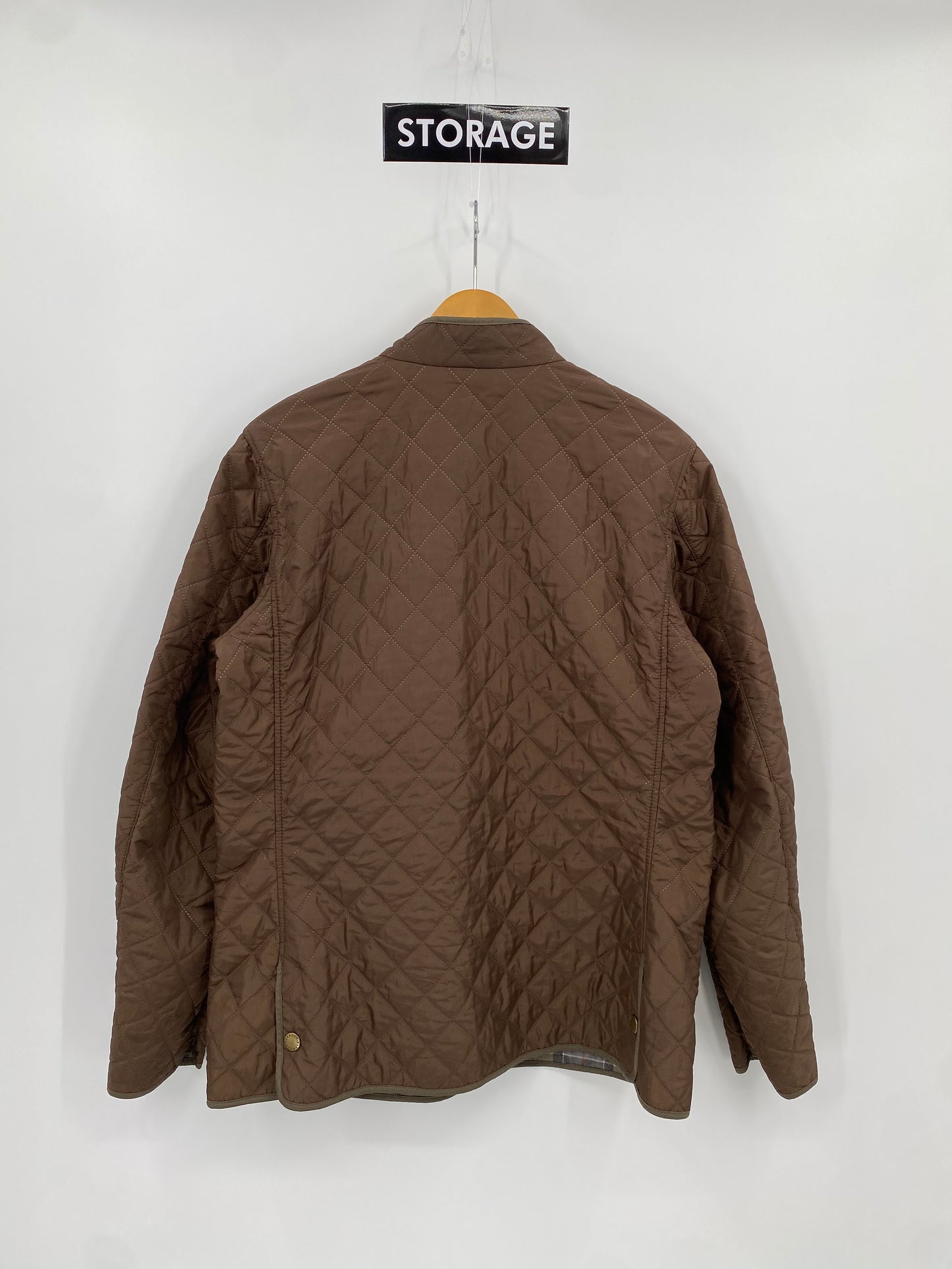 【古着】Barbour Dress Tartan Quilt Jacket L