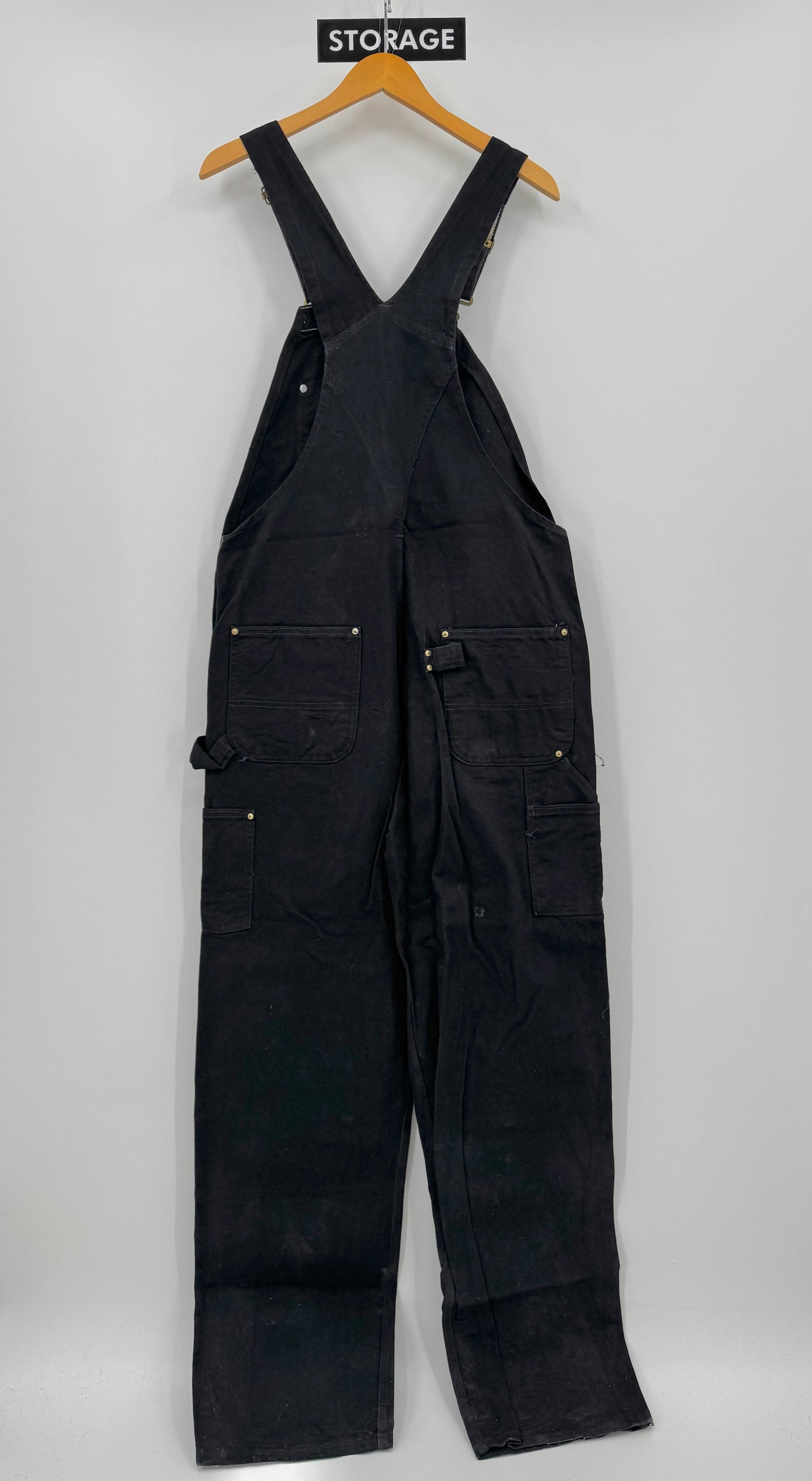 【古着】carhartt BIB OVERALL COTTON DUCK 38/34