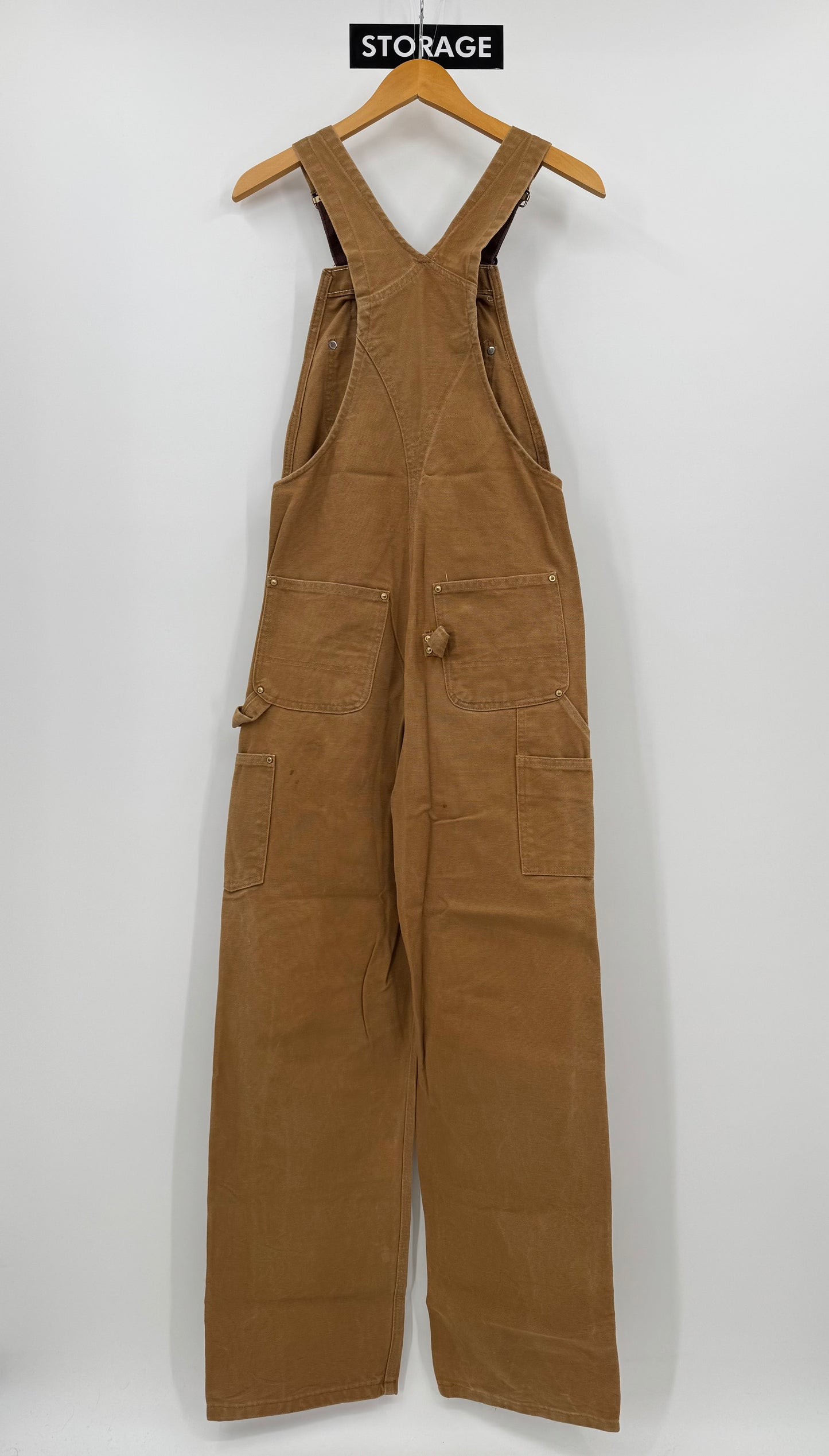 【古着】carhartt BIB OVERALL COTTON DUCK 30/34