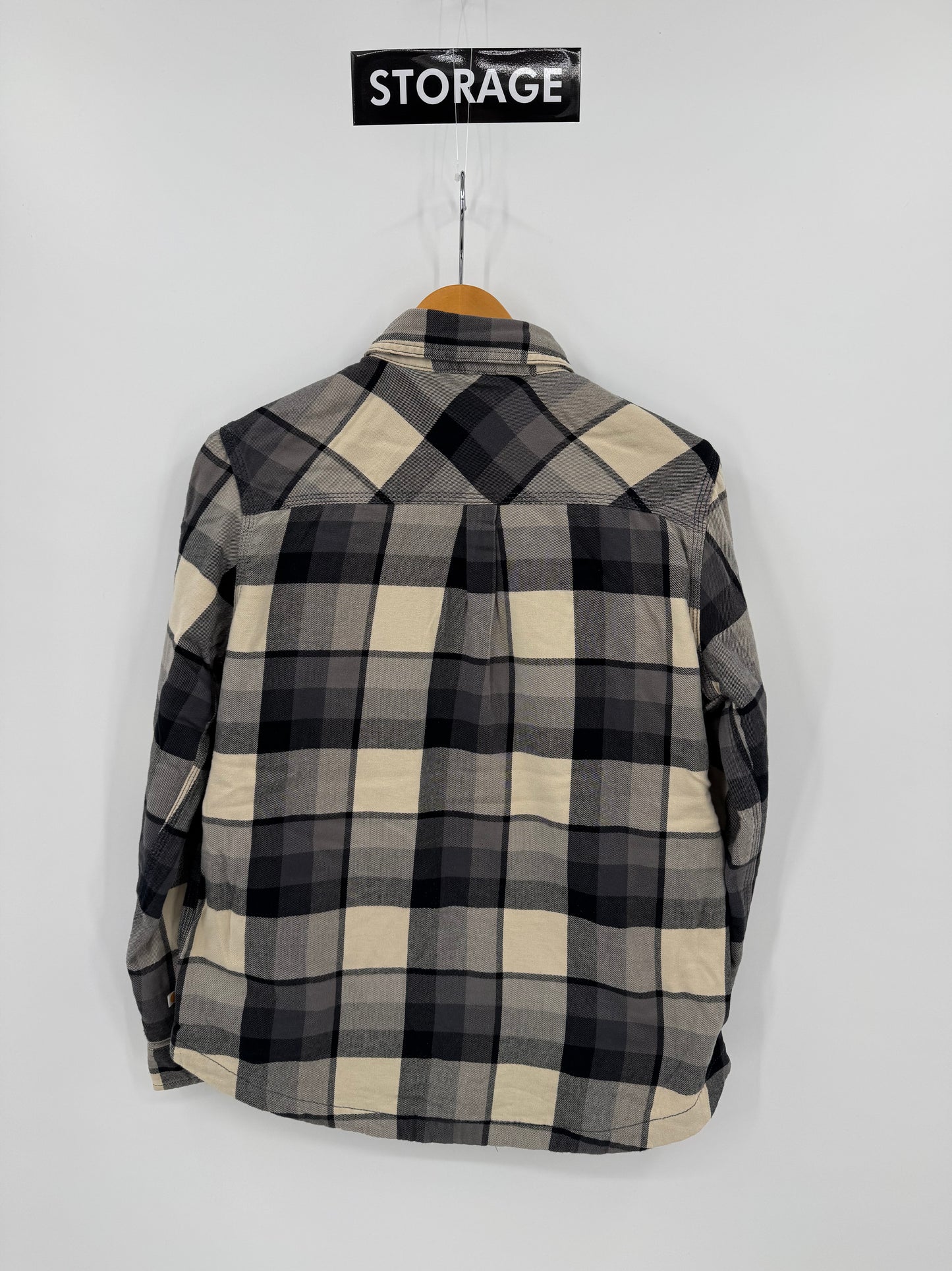 【古着】carhartt Cotton Fleece Flannel Shirt M