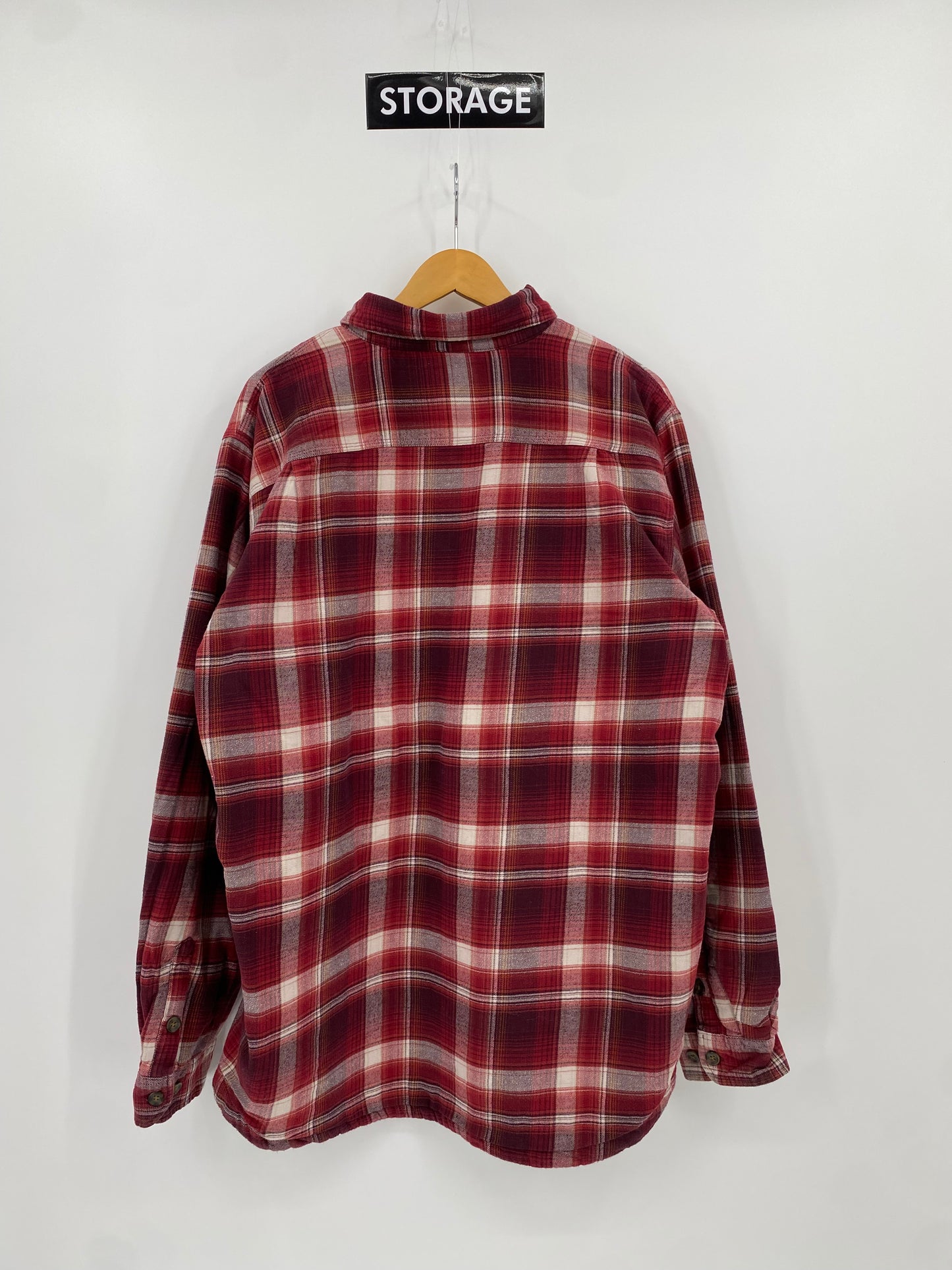 【古着】carhartt Cotton Fleece Flannel Shirt XL TALL