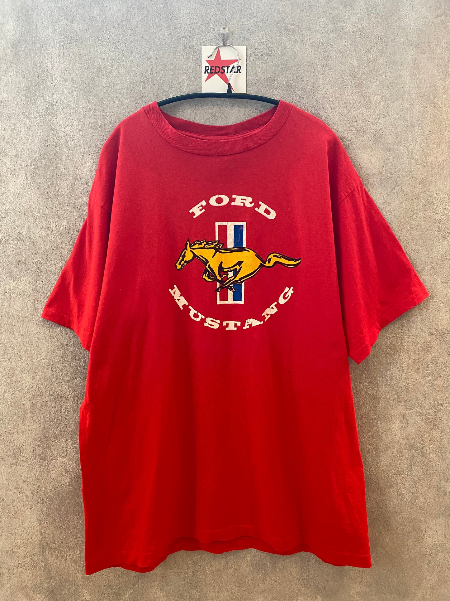 【古着】90s Ford official MUSTANG advertising Tee XL
