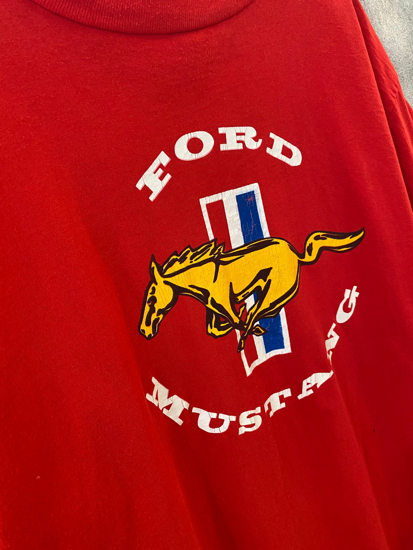 【古着】90s Ford official MUSTANG advertising Tee XL