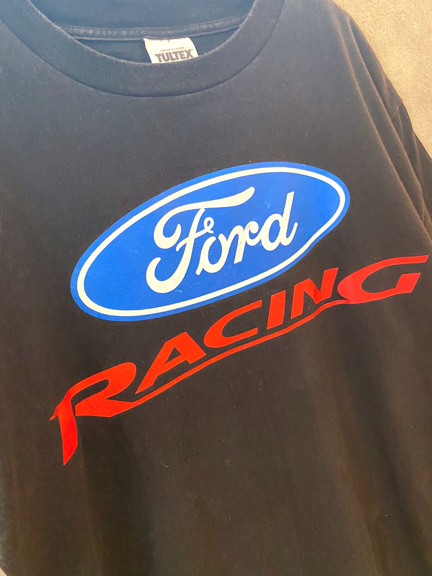 【古着】90s 00s Ford RACING advertising Tee L