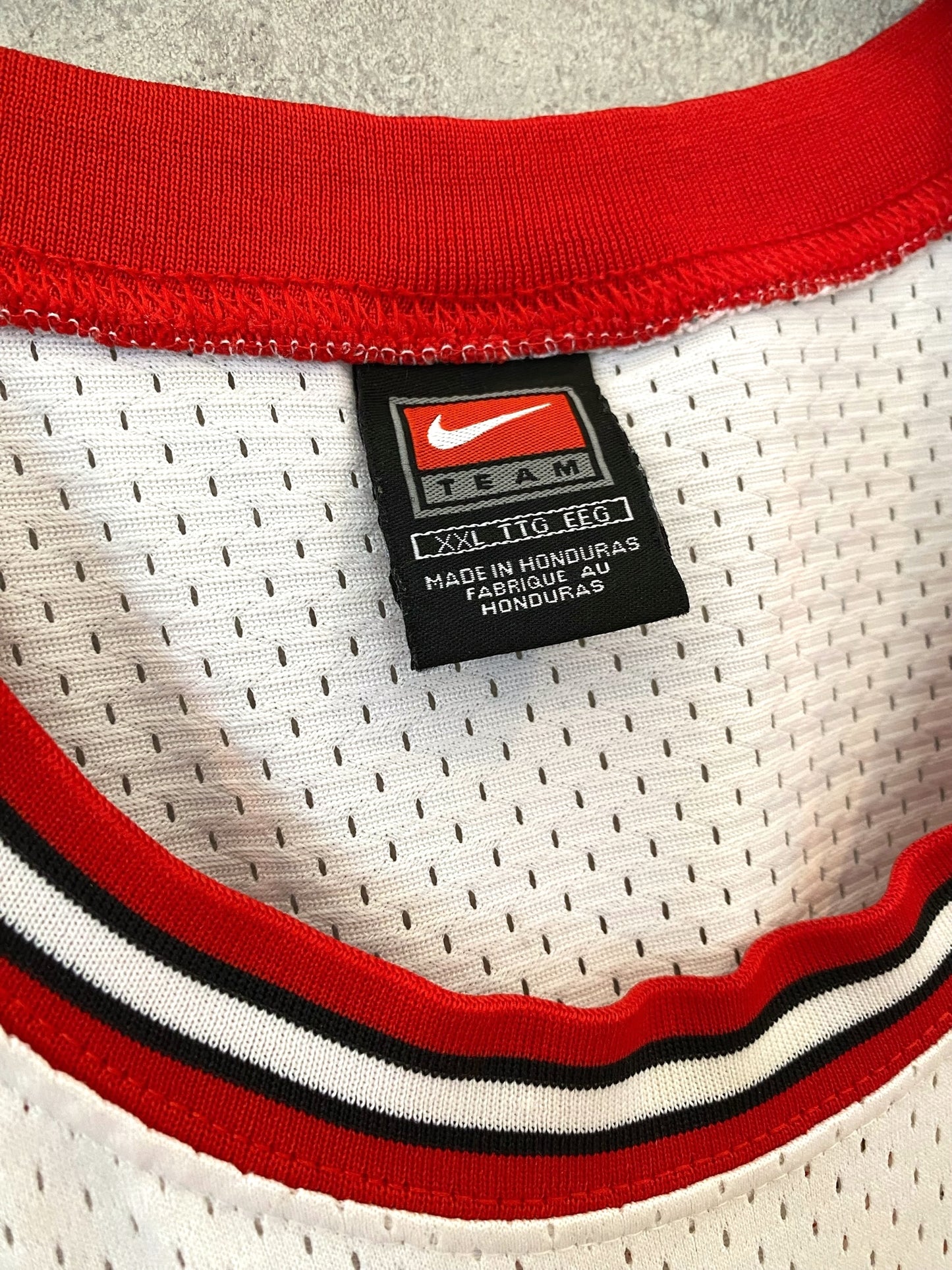 【古着】TEAM NIKE NBA CHICAGO BULLS MICHAEL JORDAN GAME SHIRT Jersey XXL