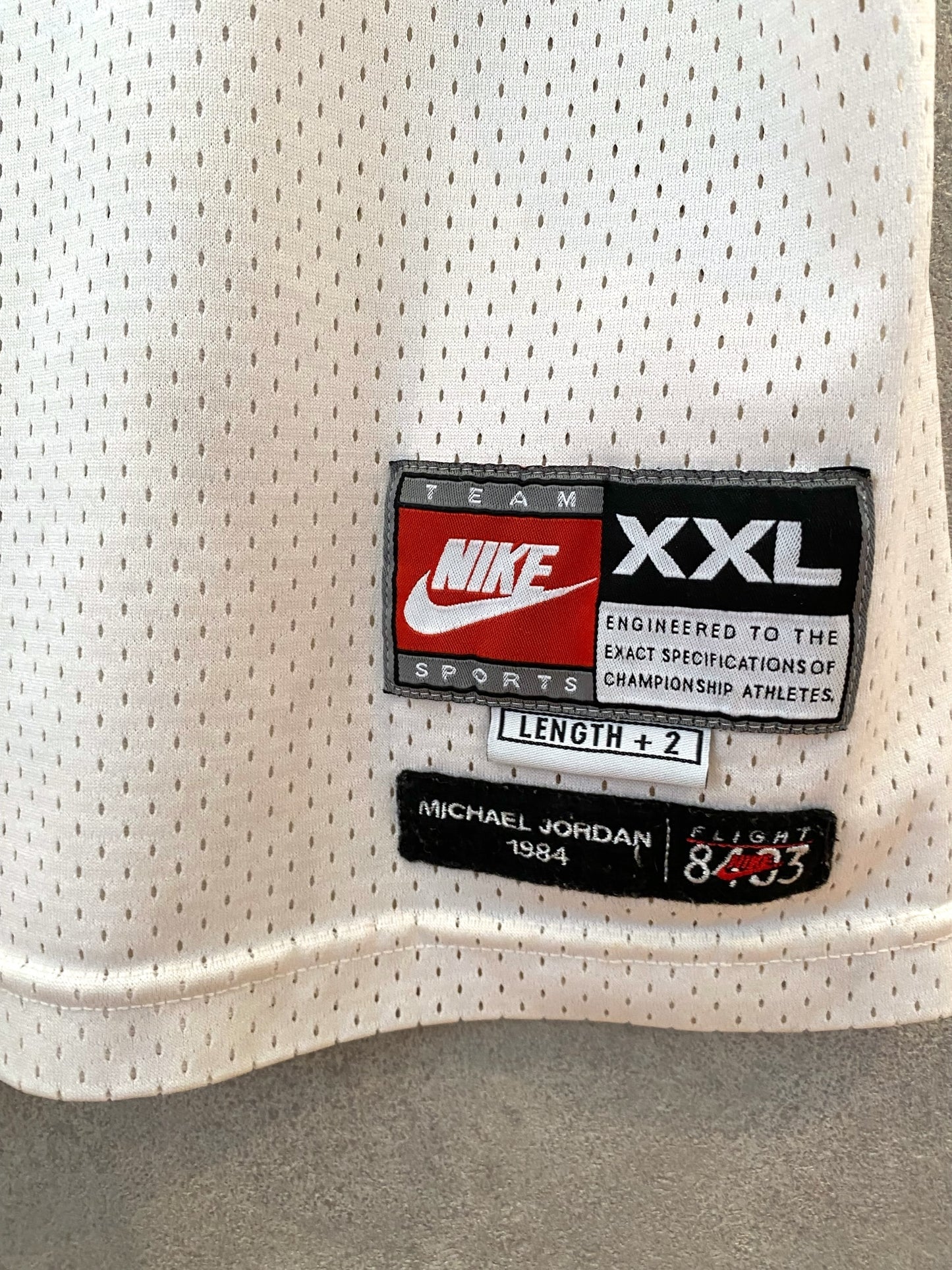 【古着】TEAM NIKE NBA CHICAGO BULLS MICHAEL JORDAN GAME SHIRT Jersey XXL
