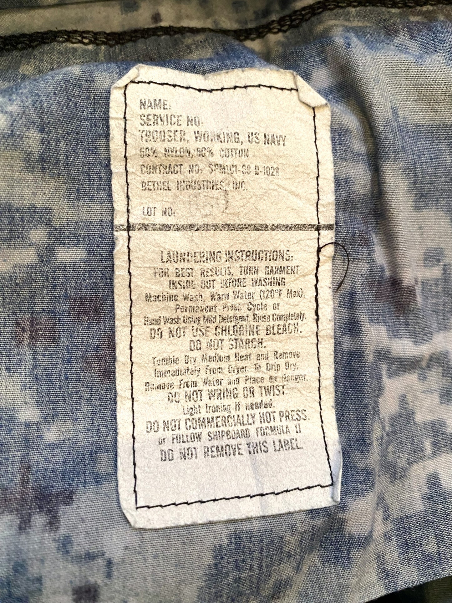 【古着】US NAVY Military TROUSER PANT 2008 M
