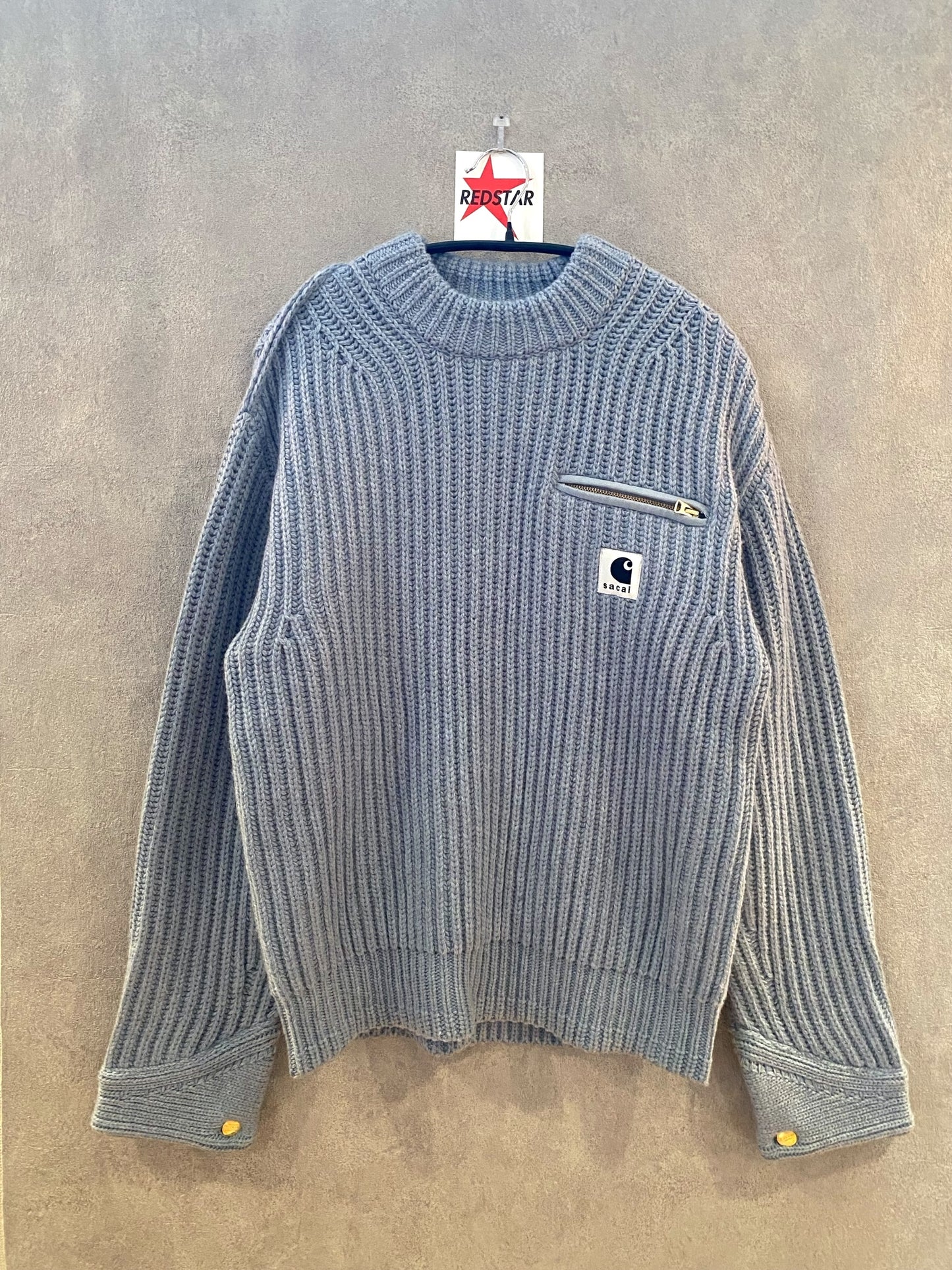 【中古】Sacai × Carhartt Knit Pullover Detroit 1