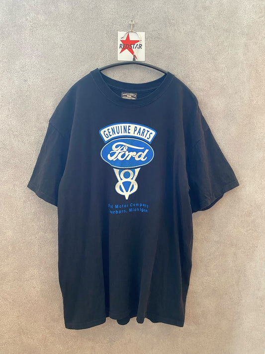 【古着】Ford V8 advertising Tee L