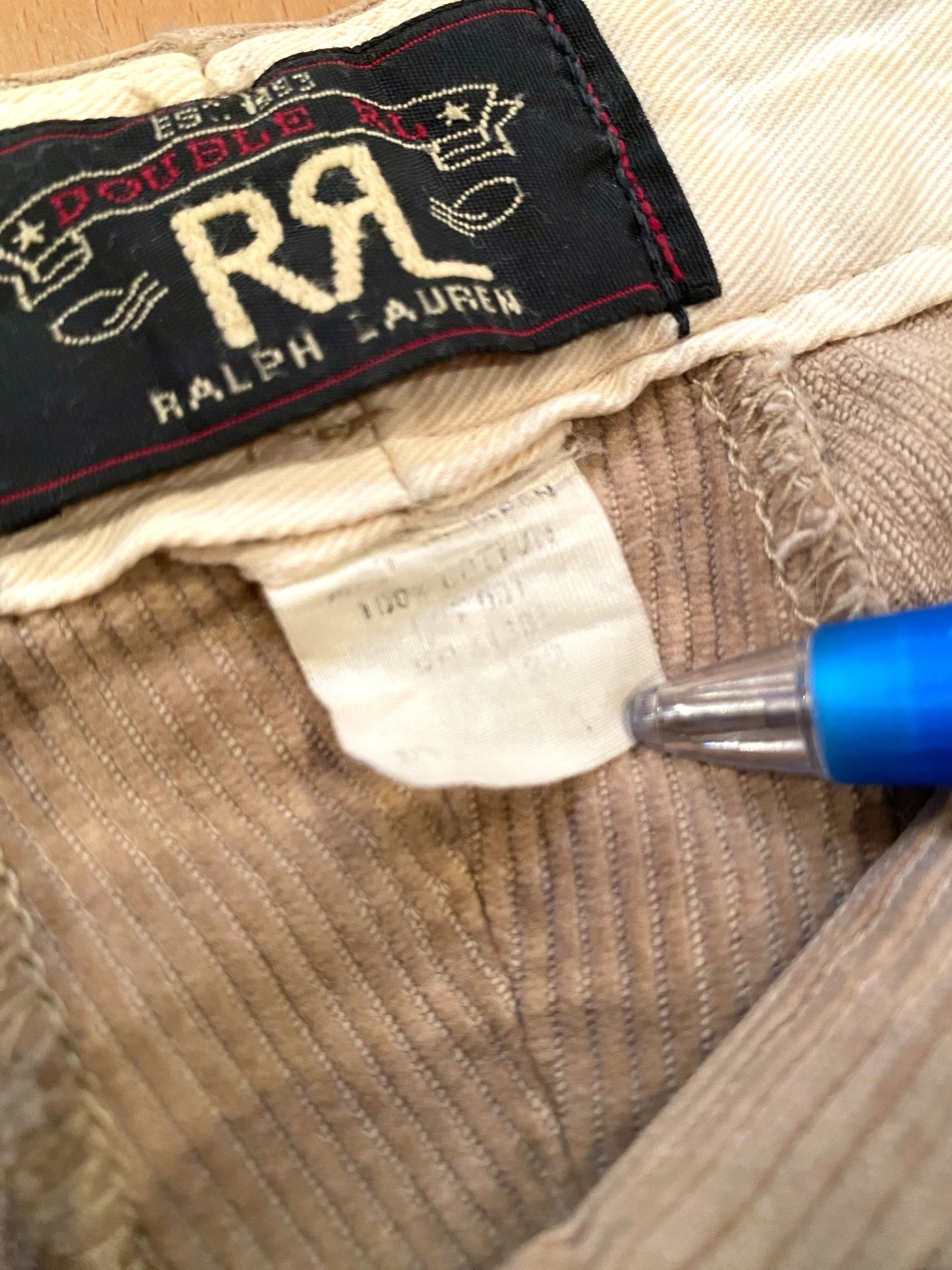 【古着】RRL DOUBLE RL Ralph Lauren corduroy pant