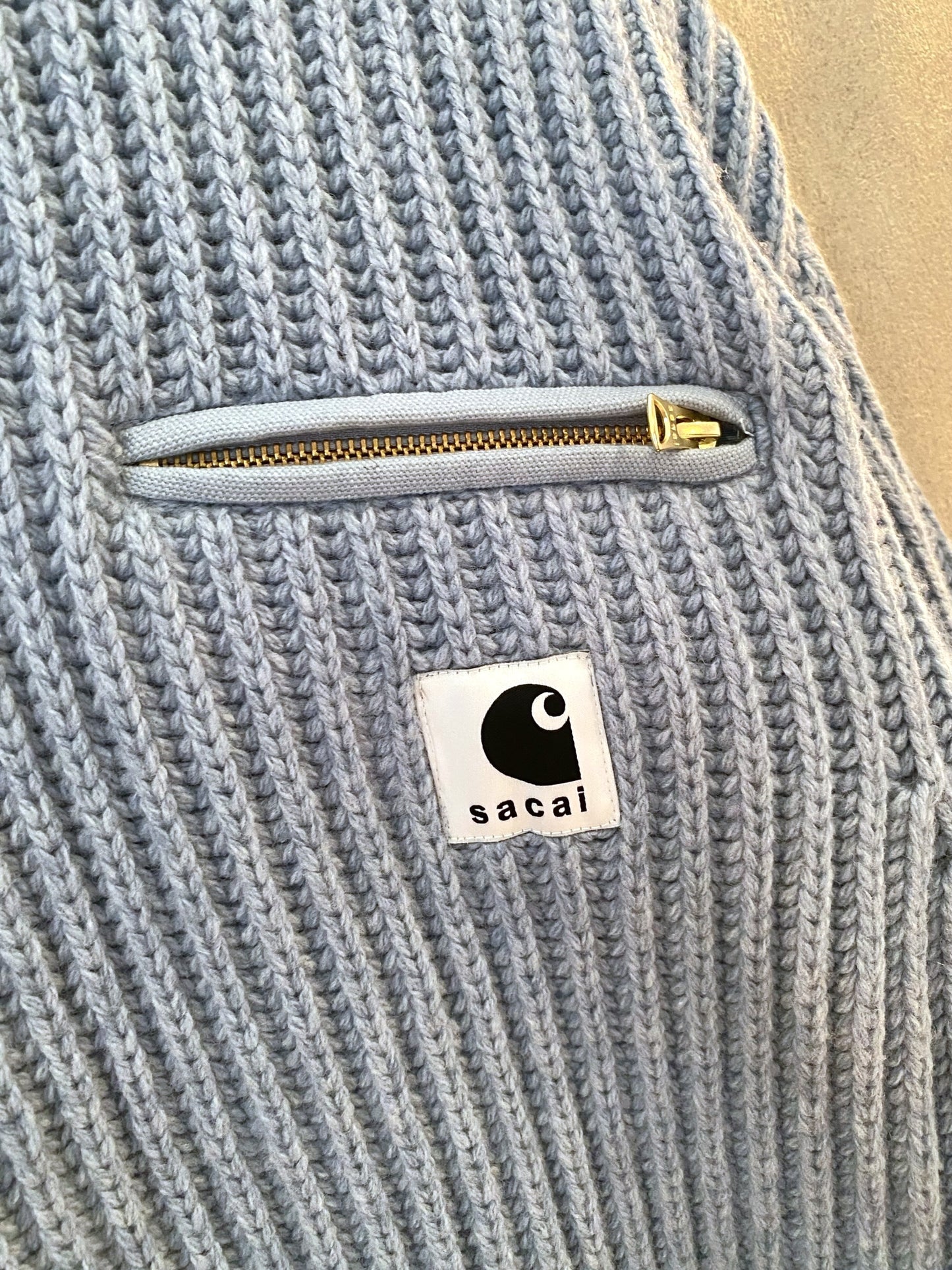 【中古】Sacai × Carhartt Knit Pullover Detroit 1