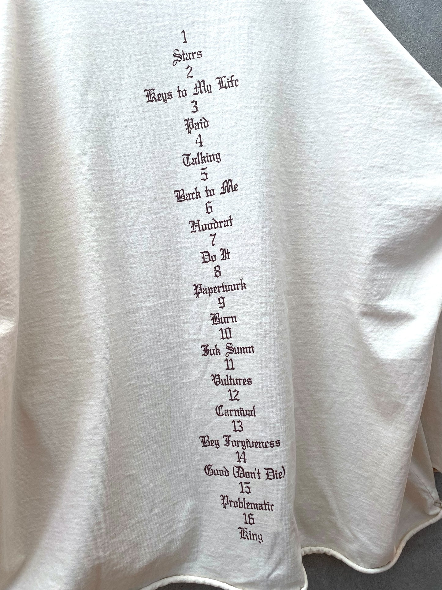 【中古】YZY Kanye West Vultures long sleeve Tee XL