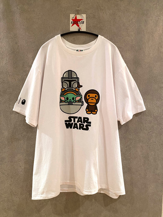 【中古】A BATHING APE STARWARS MANDALORIAN Tee 2XL