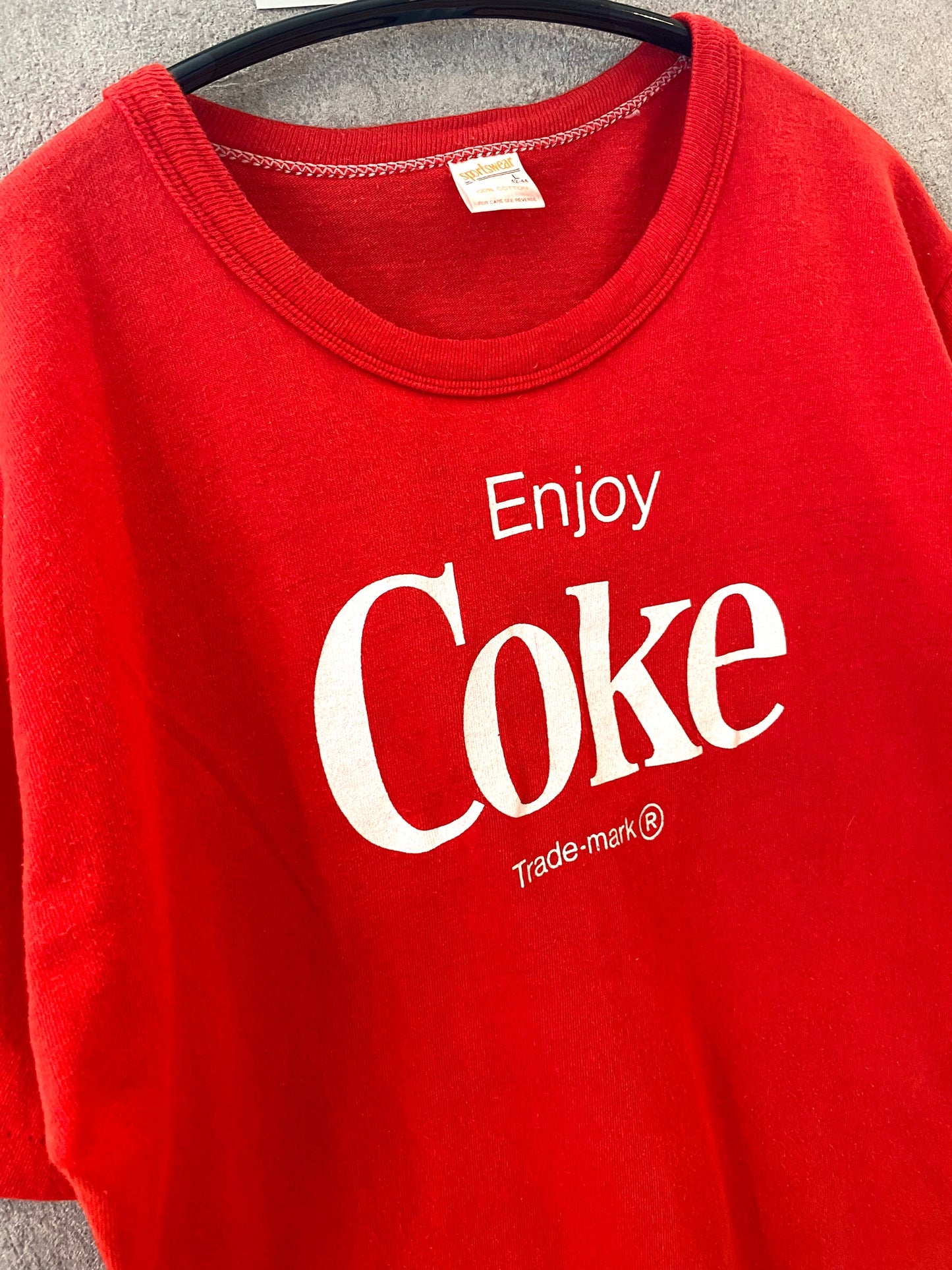 【古着】70s 80s Coke advertising Tee L