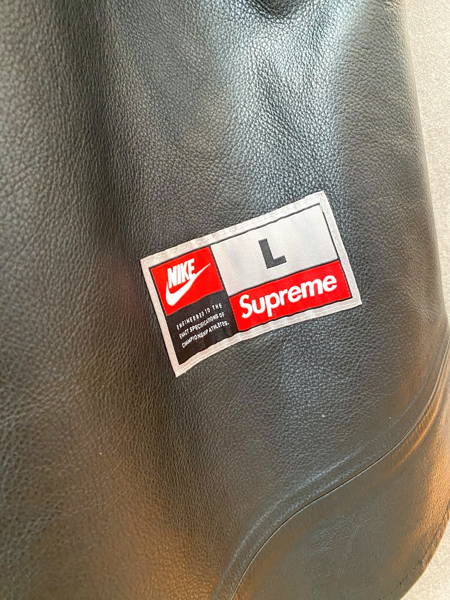 【中古】Supreme NIKE Leather Baseball Jersey L