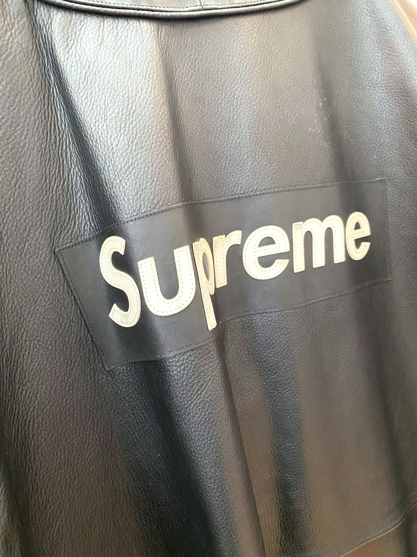 【中古】Supreme NIKE Leather Baseball Jersey L