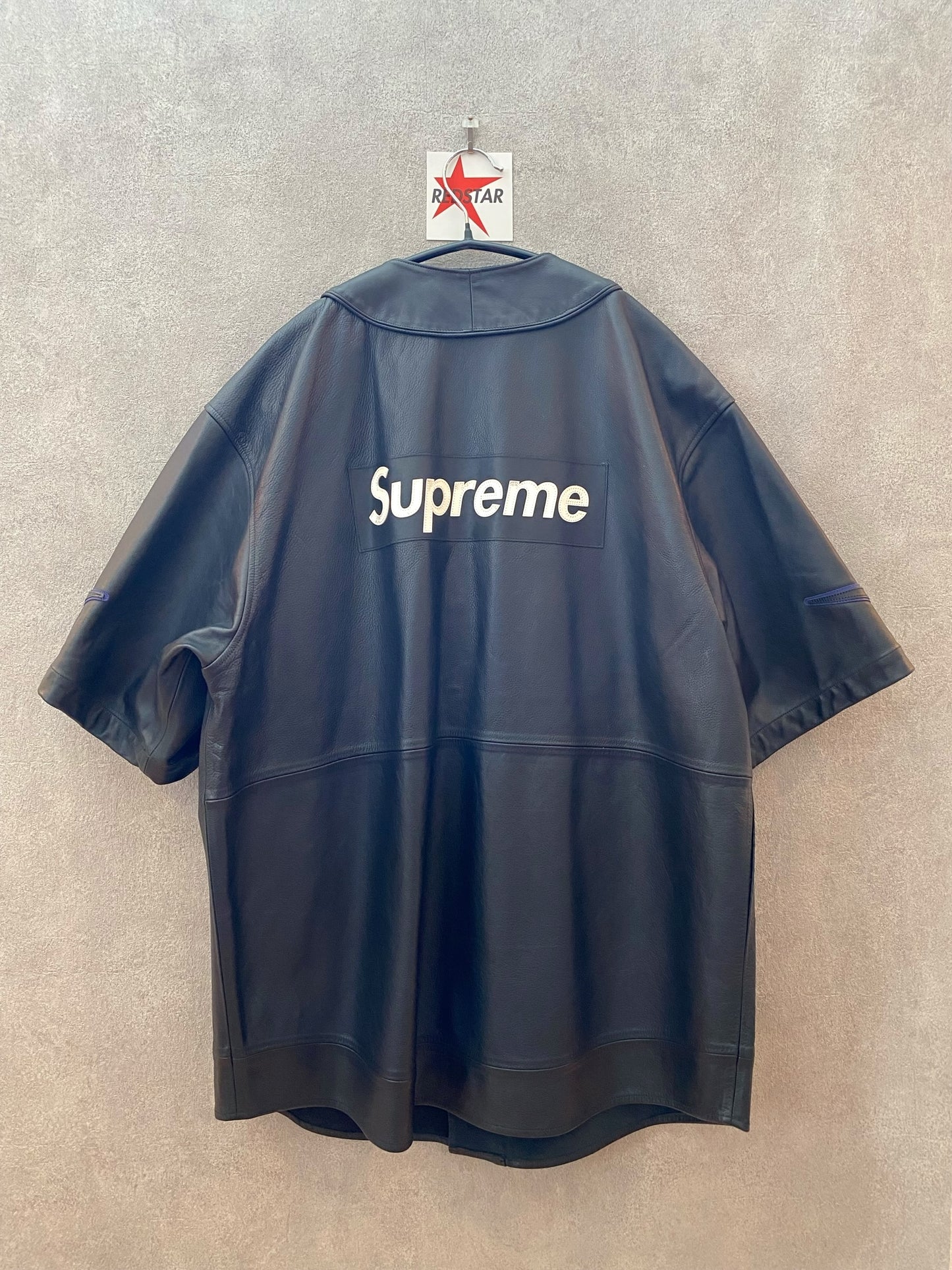 【中古】Supreme NIKE Leather Baseball Jersey L