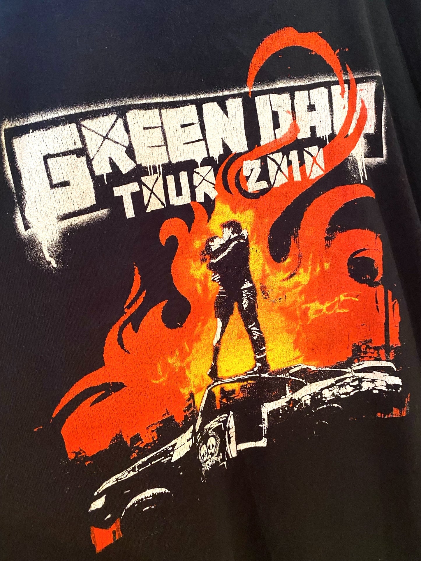 【古着】GREEN DAY OFFICIAL 2010 TOUR Tee 2XL