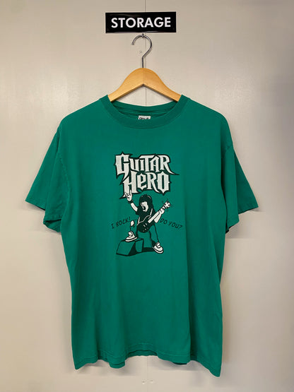 【古着】GUITER HERO Tee L