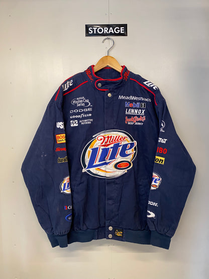 【古着】RACING Jacket Miller Lite L