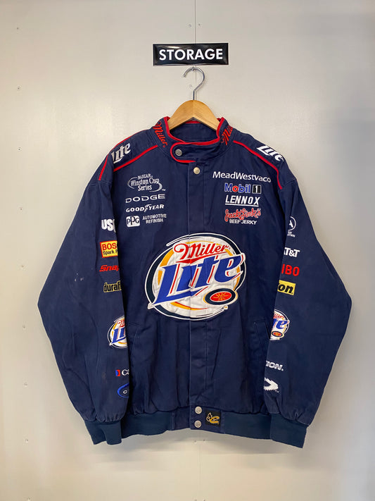 【古着】RACING Jacket Miller Lite L