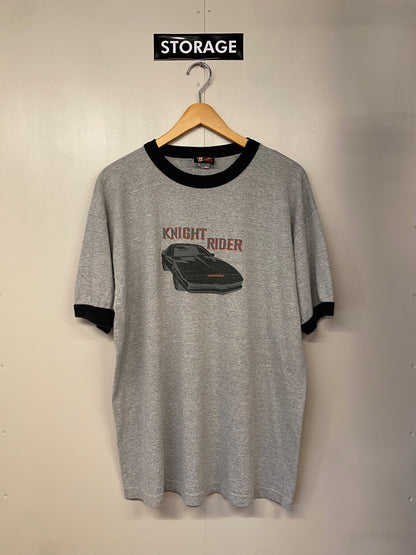 【古着】KNIGT RIDER RINGER Tee XL