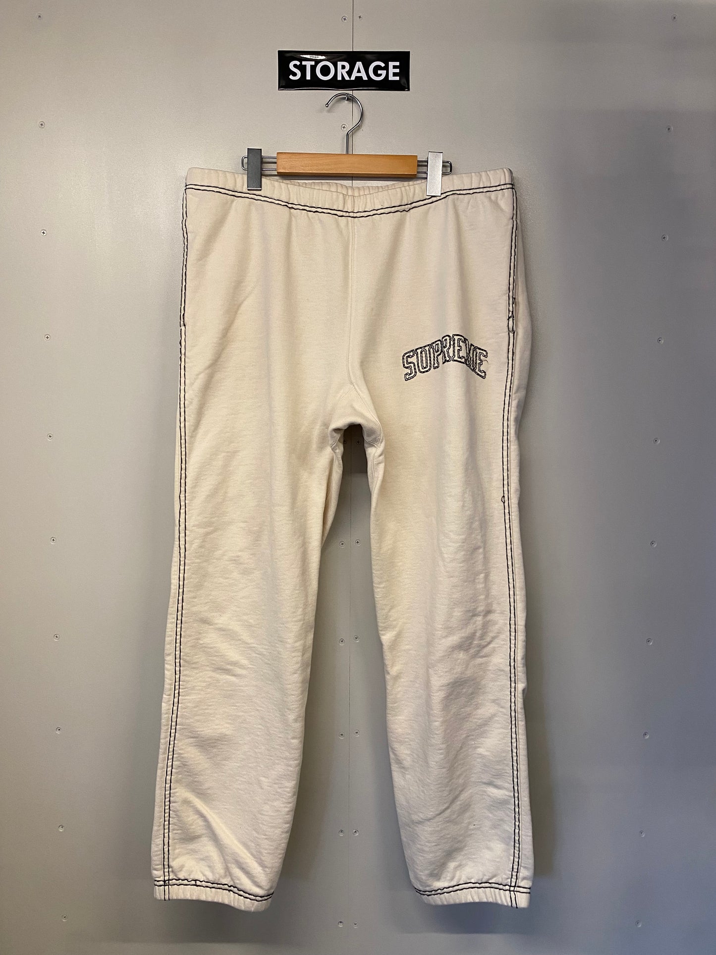 【中古】20FW Supreme Big Stitch sweat pant XL