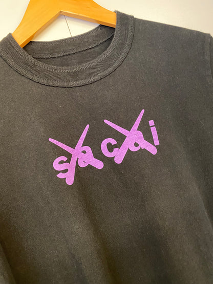 【中古】21FW sacai × KAWS Flock Print Tee