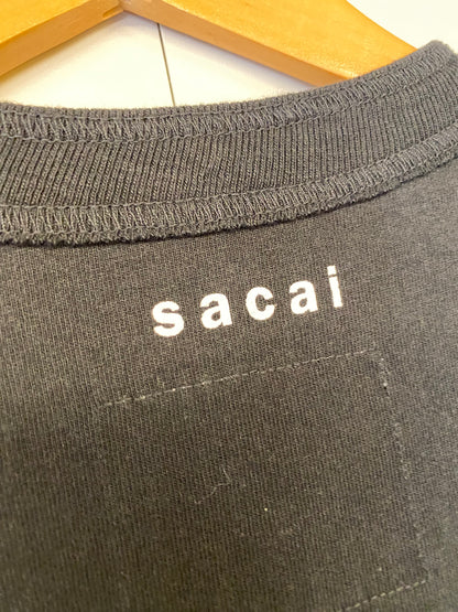 【中古】21FW sacai × KAWS Flock Print Tee