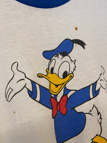 【古着】80s Disney Donald Tee L