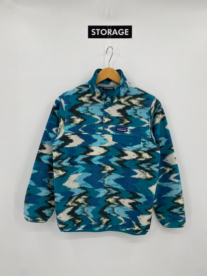 【古着】patagonia fleece SYNCHILLA snap-T jacket 25455 FA17 XS