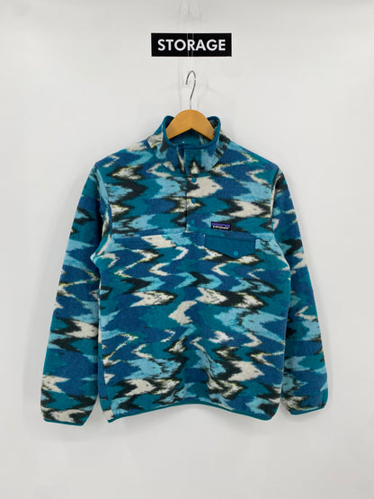 【古着】patagonia fleece SYNCHILLA snap-T jacket 25450 FA17 S
