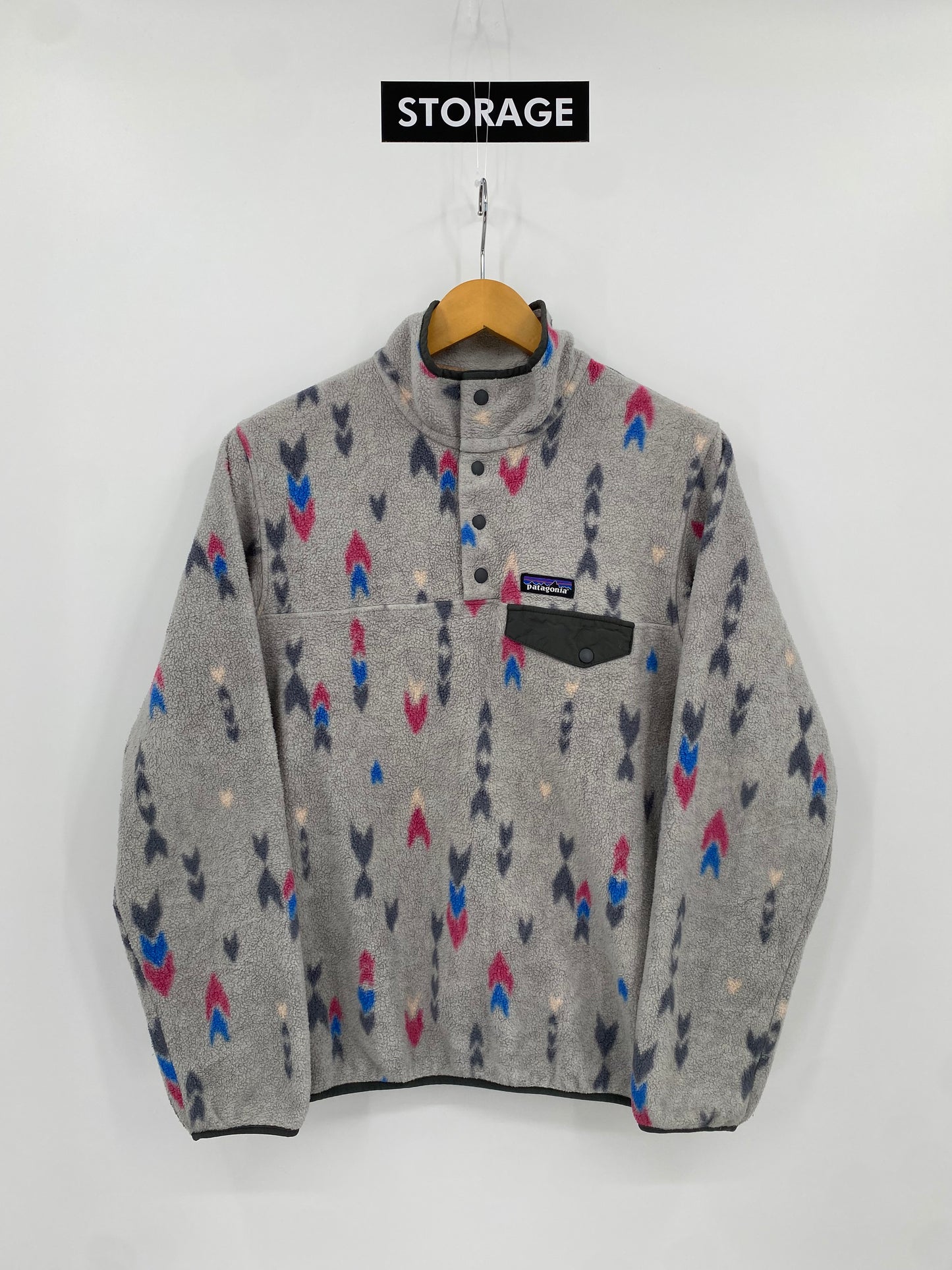 【古着】patagonia fleece SYNCHILLA snap-T jacket 25455 FA17 M