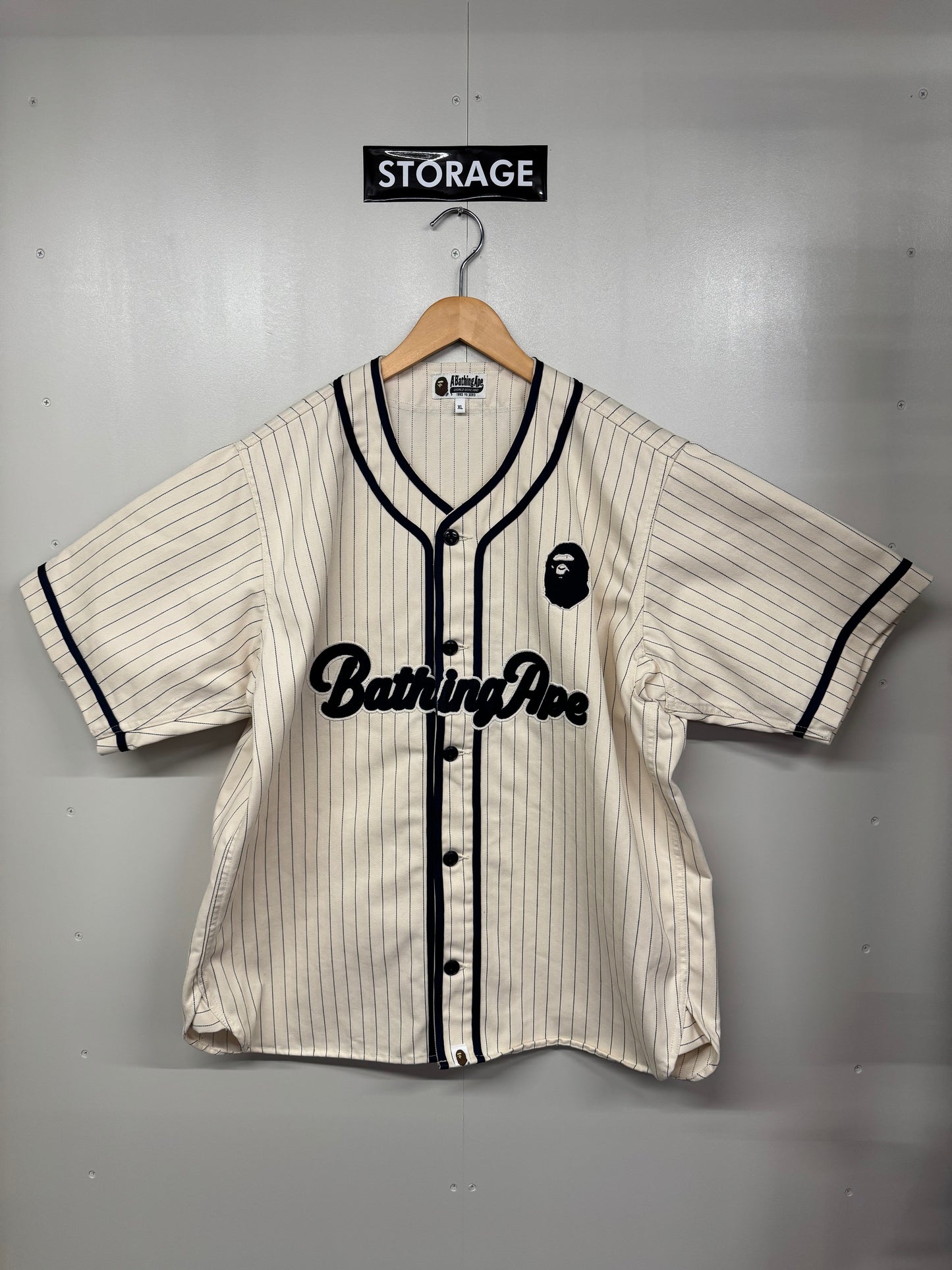 【中古】A BATHING APE Base Ball shirt XL