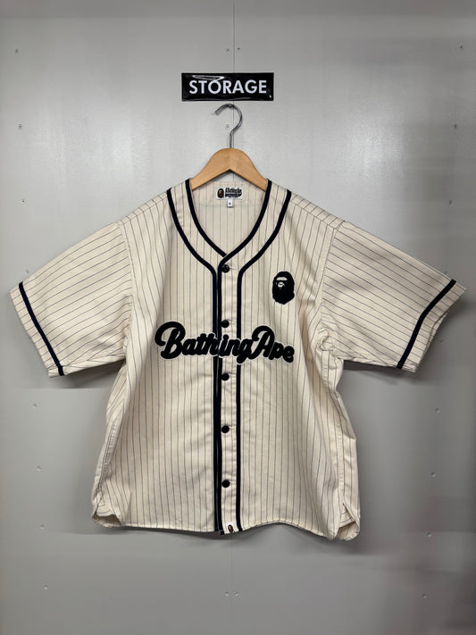 【中古】A BATHING APE Base Ball shirt XL